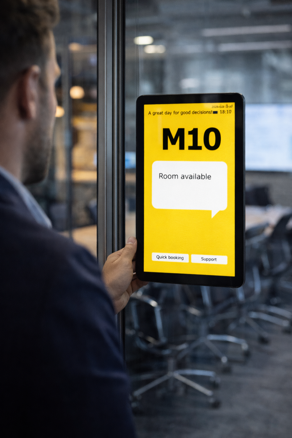 BookingTabletWin – Meeting Room Booking Tablet (WinUI 3)